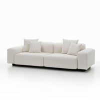 Vitra（ヴィトラ） / Soft Modular Sofa（ソフトモジュラーソファ） / 2シーター / Dumet（デュメ）01 ivory melange / ソファ