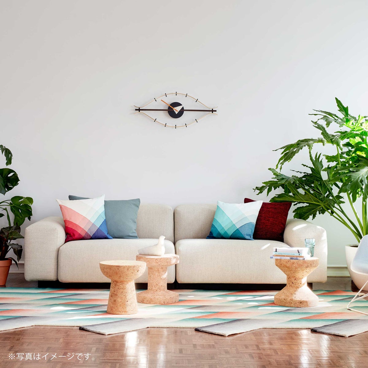 Vitra（ヴィトラ） / Soft Modular Sofa（ソフトモジュラーソファ） / 2シーター / Dumet（デュメ）01 ivory melange / ソファ