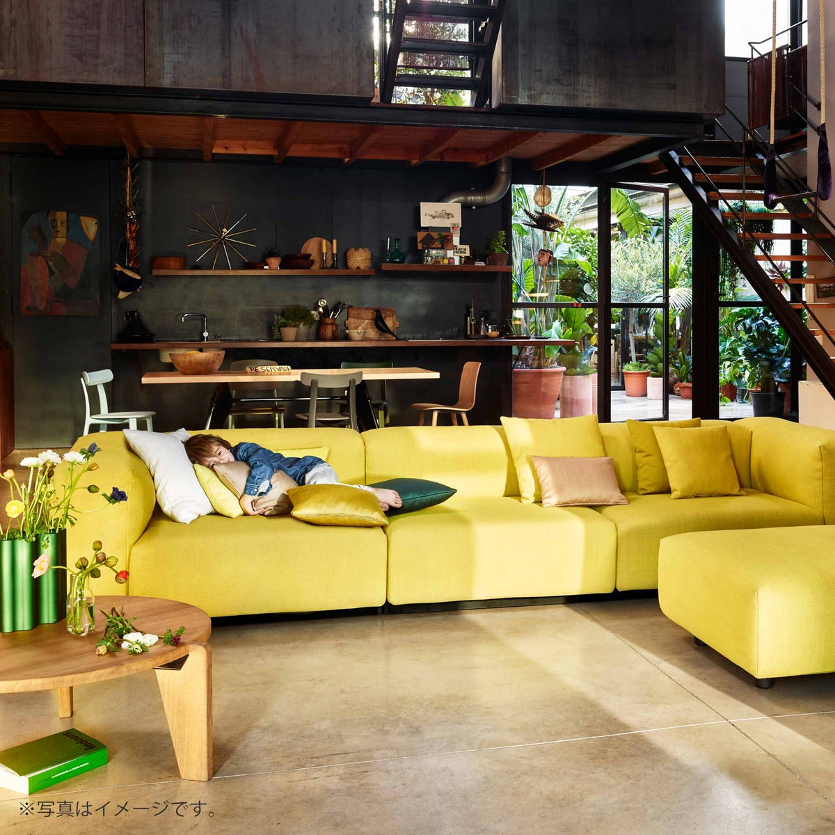 Vitra（ヴィトラ） / Soft Modular Sofa（ソフトモジュラーソファ） / 2シーター / Dumet（デュメ）01 ivory melange / ソファ