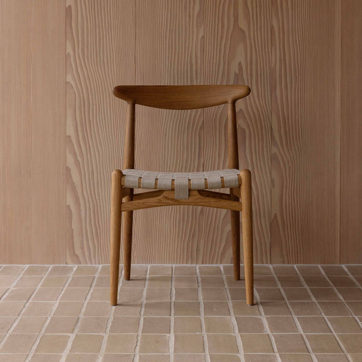 PP Mobler（PPモブラー） / PP101 チェア / オーク材・クリアバイオオイル仕上げ / リネンウェビング