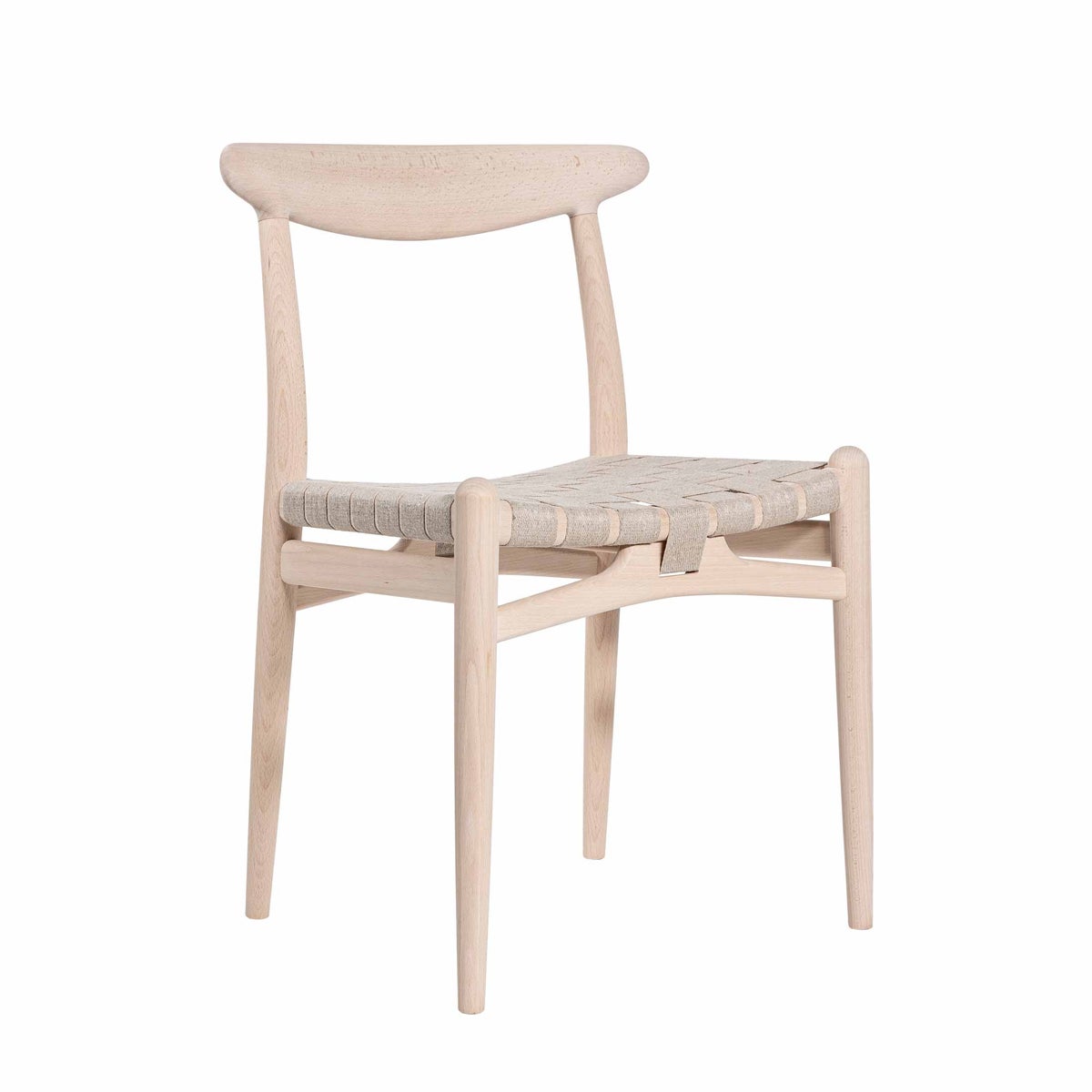 PP Mobler（PPモブラー） / PP101 チェア / ビーチ材・ソープ仕上げ / リネンウェビング