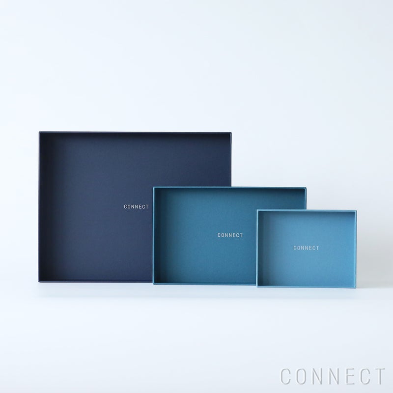 &PAPERS（アンドペーパーズ） / カラー収納BOX 3個セット「海」 / オープンシェルフ用【CONNECT別注】