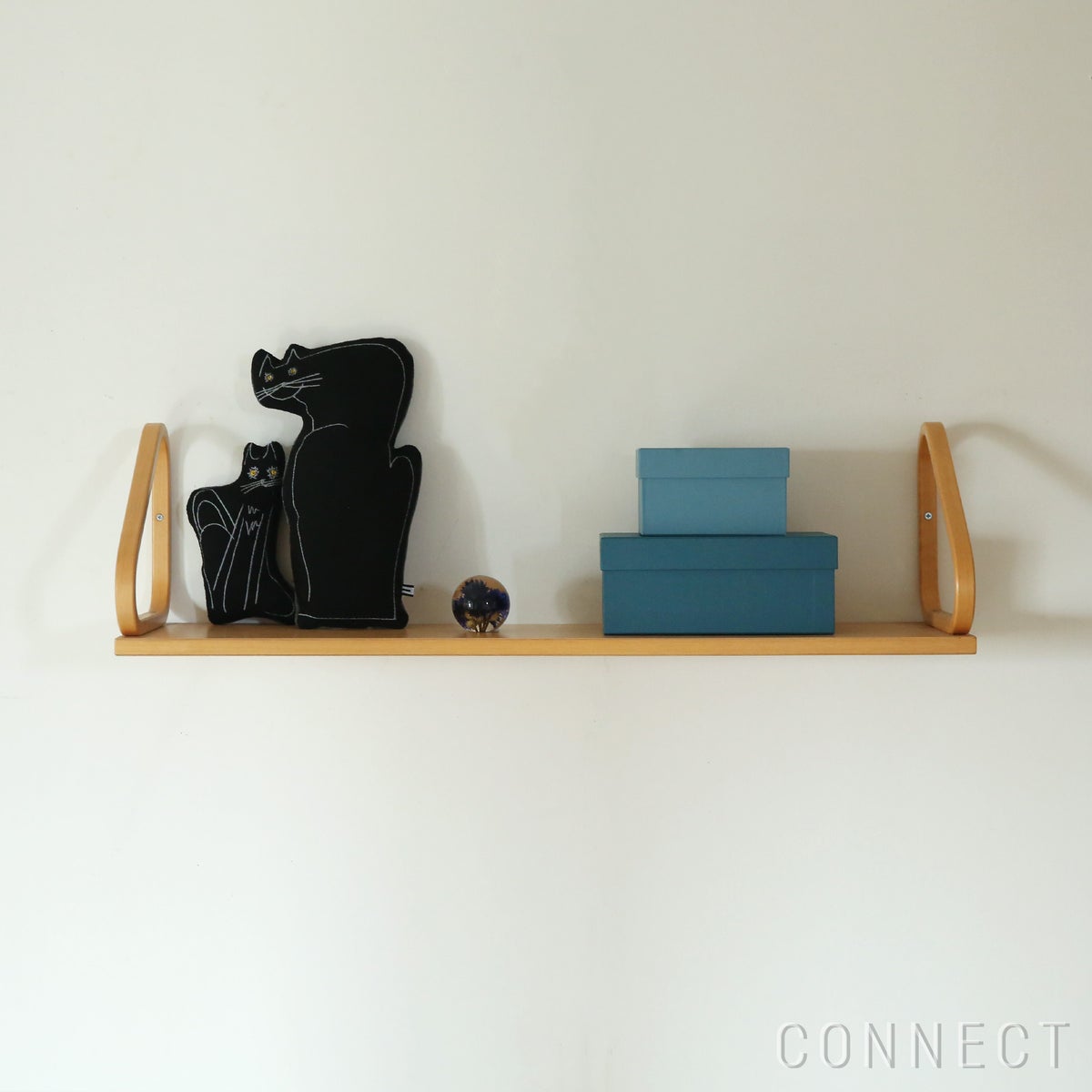 &PAPERS（アンドペーパーズ） / カラー収納BOX 3個セット「海」 / オープンシェルフ用【CONNECT別注】