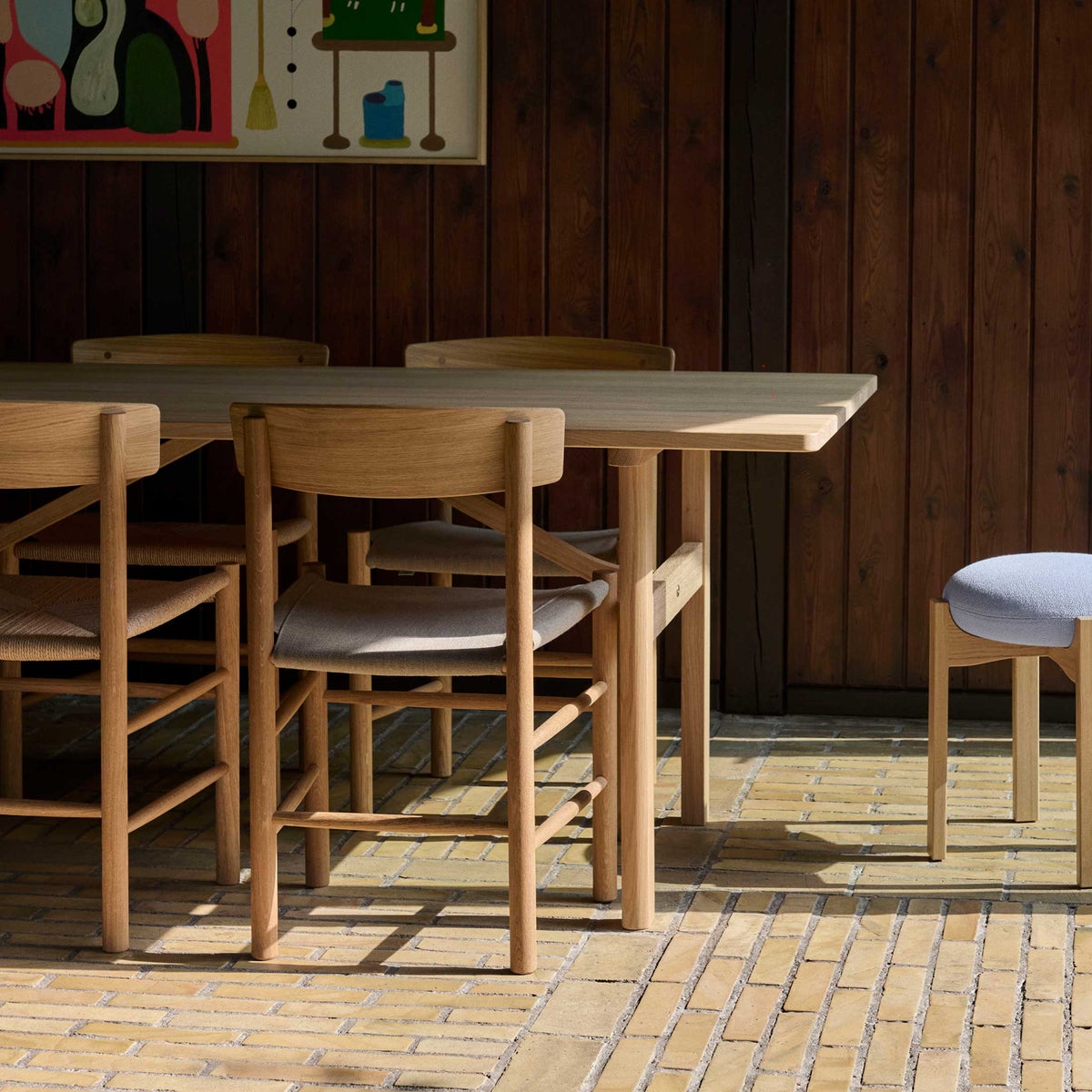 FREDERICIA（フレデリシア） / J39（モーエンセンチェア・シェーカーチェア） / オーク材・ライトオイル仕上げ / ナチュラルキャンバス