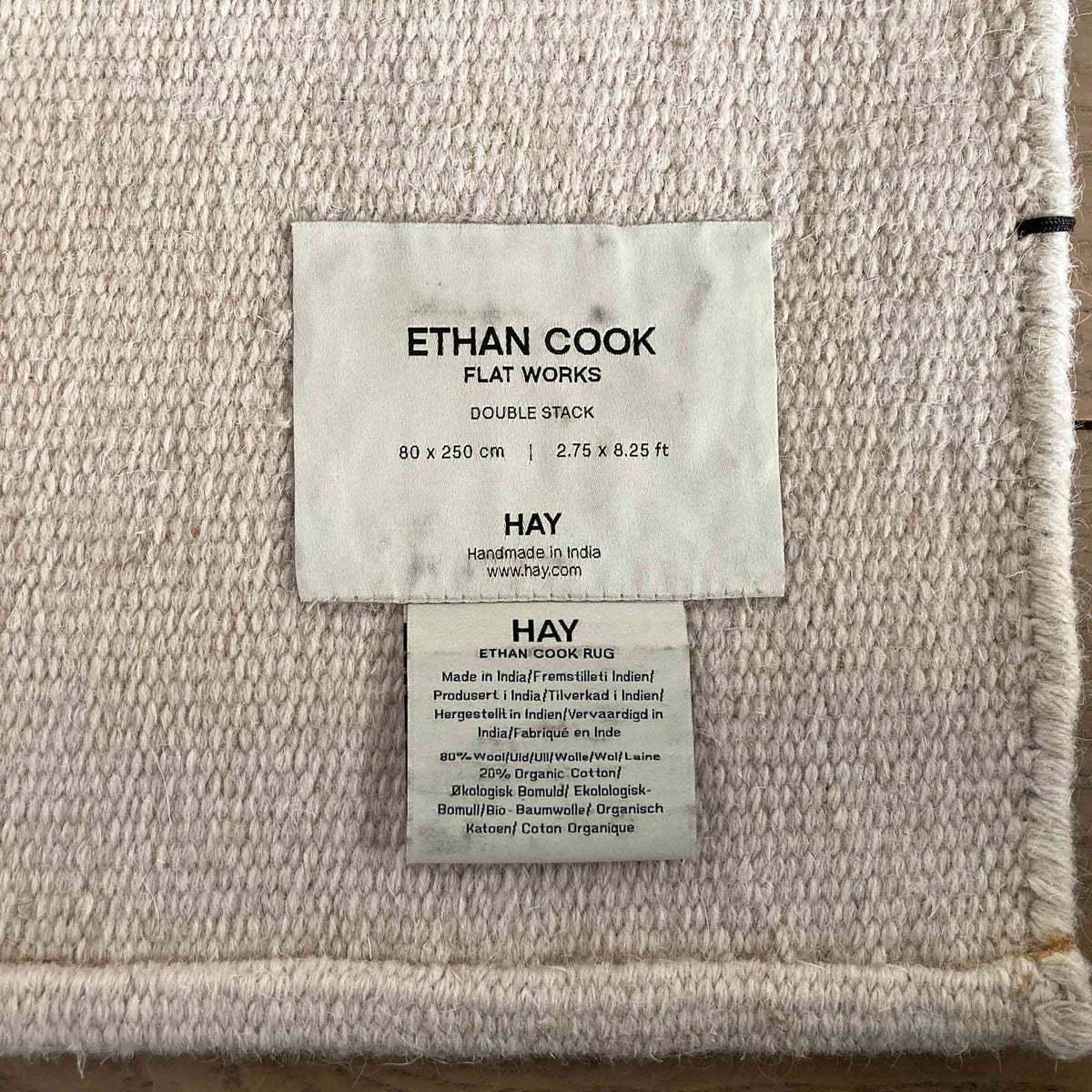 【アウトレット】HAY（ヘイ） / ETHAN COOK FLAT WORKS（イーサン クック フラット ワークス） / ダブルスタック / 80×250cm / ラグ