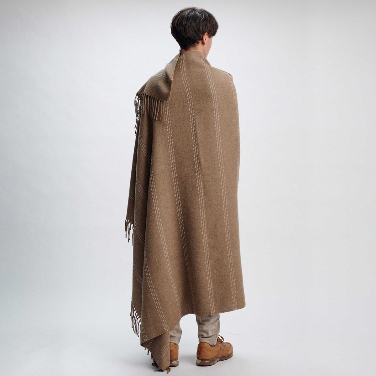 THE INOUE BROTHERS（イノウエブラザーズ） / Blanket Stripe / ブランケット　ストライプ / 133×162cm / Beige・Gray
