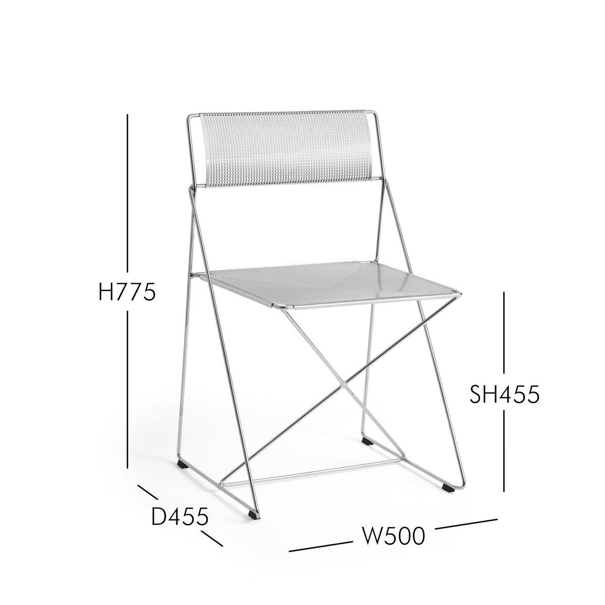 HAY（ヘイ） / X-LINE CHAIR CHROMED（エックスライン チェア クロームド） / 屋内用 / クロームド