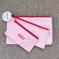 【アウトレット】HAY（ヘイ） / CANDY MONO WASH BAG-FLAT SET OF 3（キャンディモノ ウォッシュバッグ フラット） / 全2色 / ポーチ3点セット / ライトピンク