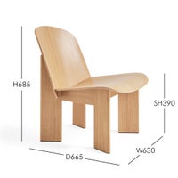 HAY（ヘイ） / CHISEL LOUNGE CHAIR（チゼルラウンジチェア） / オーク材 / 全2色