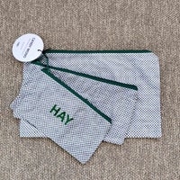 【アウトレット】HAY（ヘイ） / CANDY MONO WASH BAG-FLAT SET OF 3（キャンディモノ ウォッシュバッグ フラット） / 全2色 / ポーチ3点セット / グレー