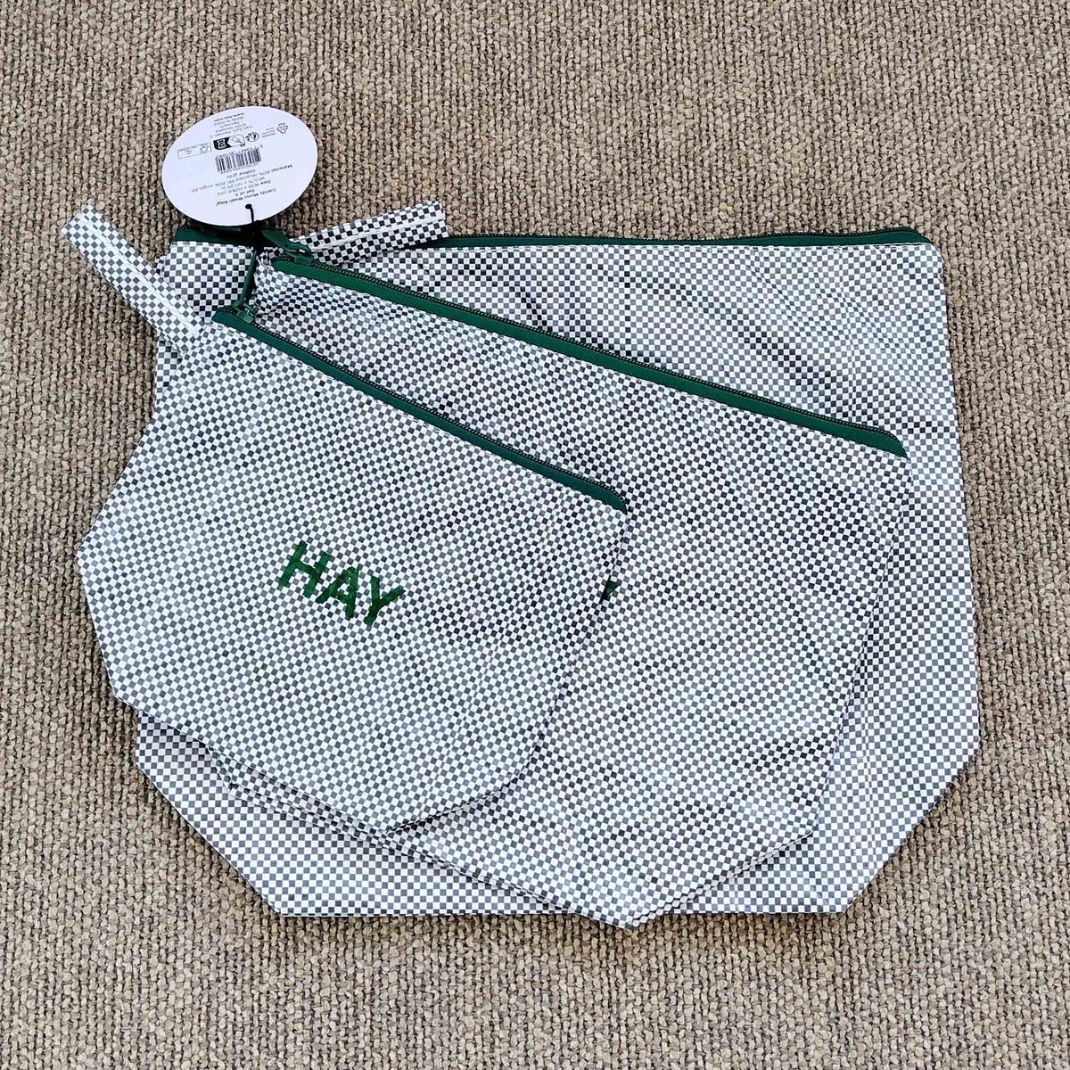 【アウトレット】HAY（ヘイ） / CANDY MONO WASH BAG-WASH SET OF 3（キャンディモノウォッシュバッグ） / 全2色 / ポーチ3点セット / グレー