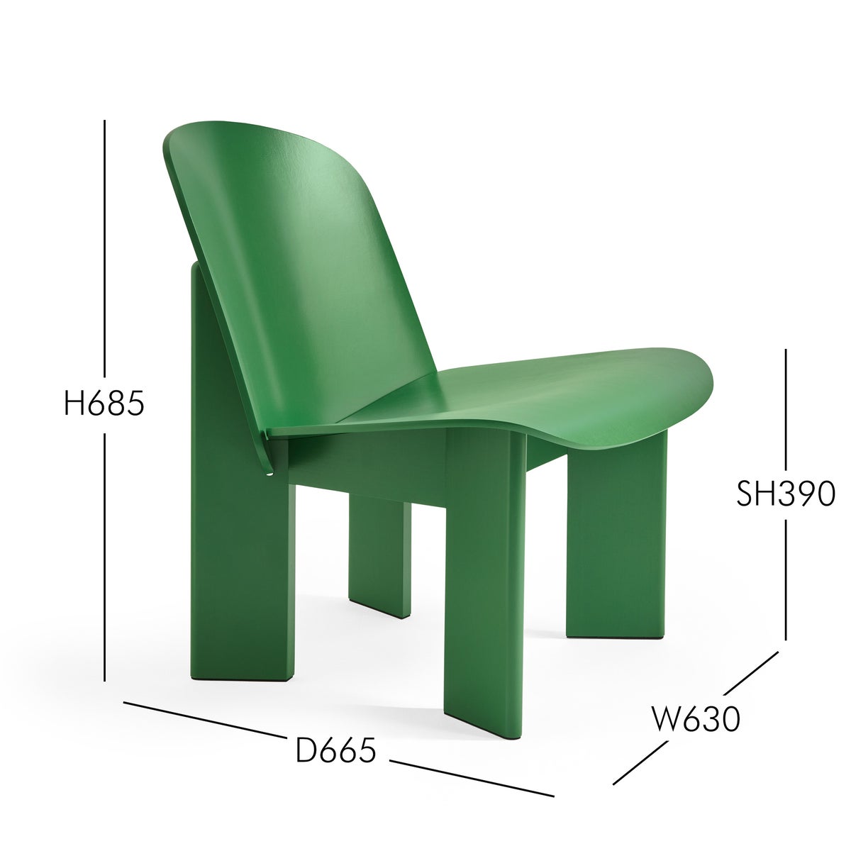 HAY（ヘイ） / CHISEL LOUNGE CHAIR（チゼルラウンジチェア） / ビーチ材 / 全3色