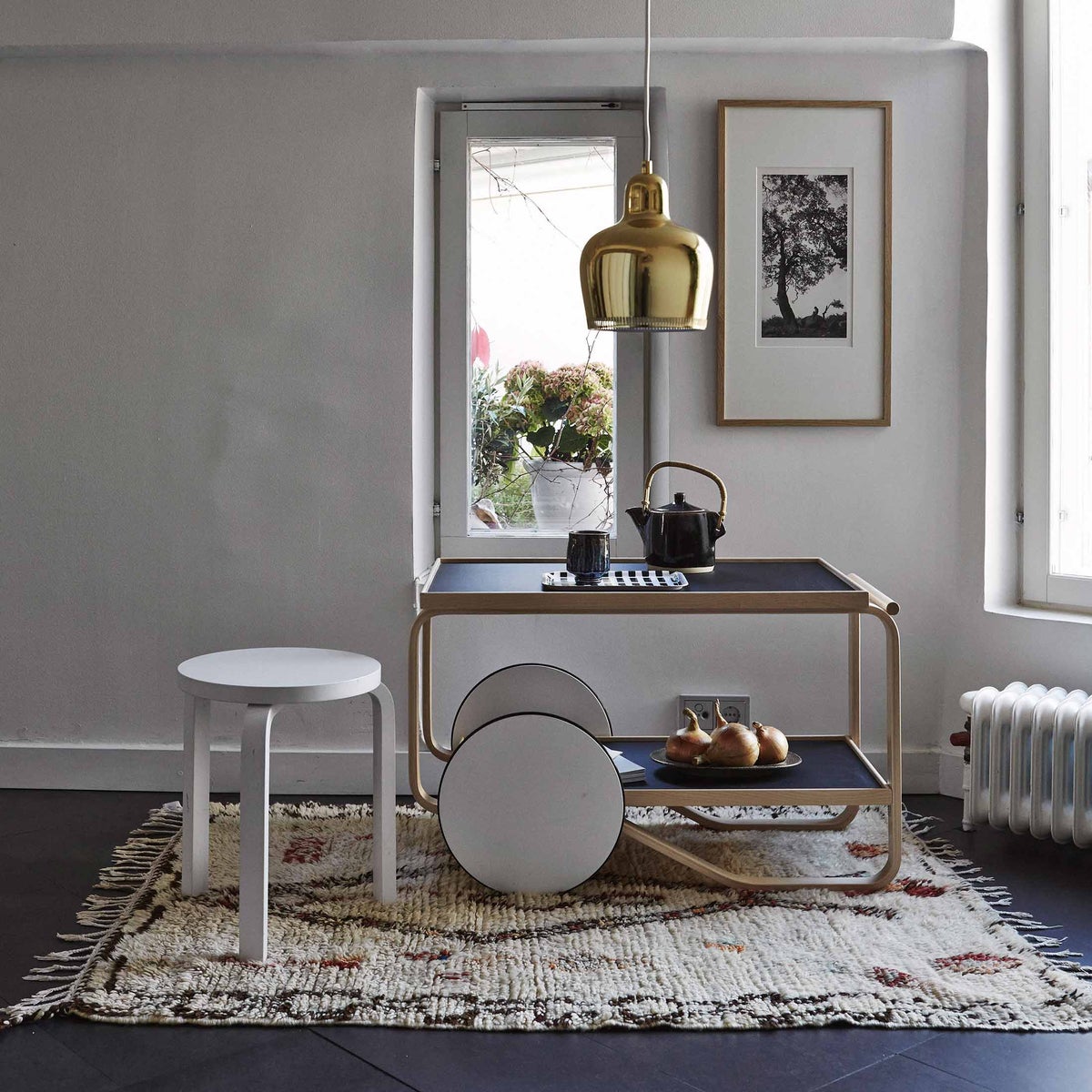 Artek（アルテック） / TEA TROLLEY 901（ティートロリー） / ブラック リノリウム