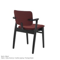 Artek（アルテック） / DOMUS CHAIR（ドムスチェア） / バーチ材・ブラックステイン仕上げ / 布張り Hola chestnut《New beauty versions》