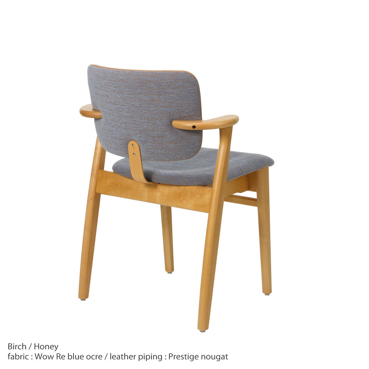 Artek（アルテック） / DOMUS CHAIR（ドムスチェア） / バーチ材・ハニーステイン仕上げ / 布張り Wow Re blue ocre《New beauty versions》
