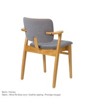 Artek（アルテック） / DOMUS CHAIR（ドムスチェア） / バーチ材・ハニーステイン仕上げ / 布張り Wow Re blue ocre《New beauty versions》