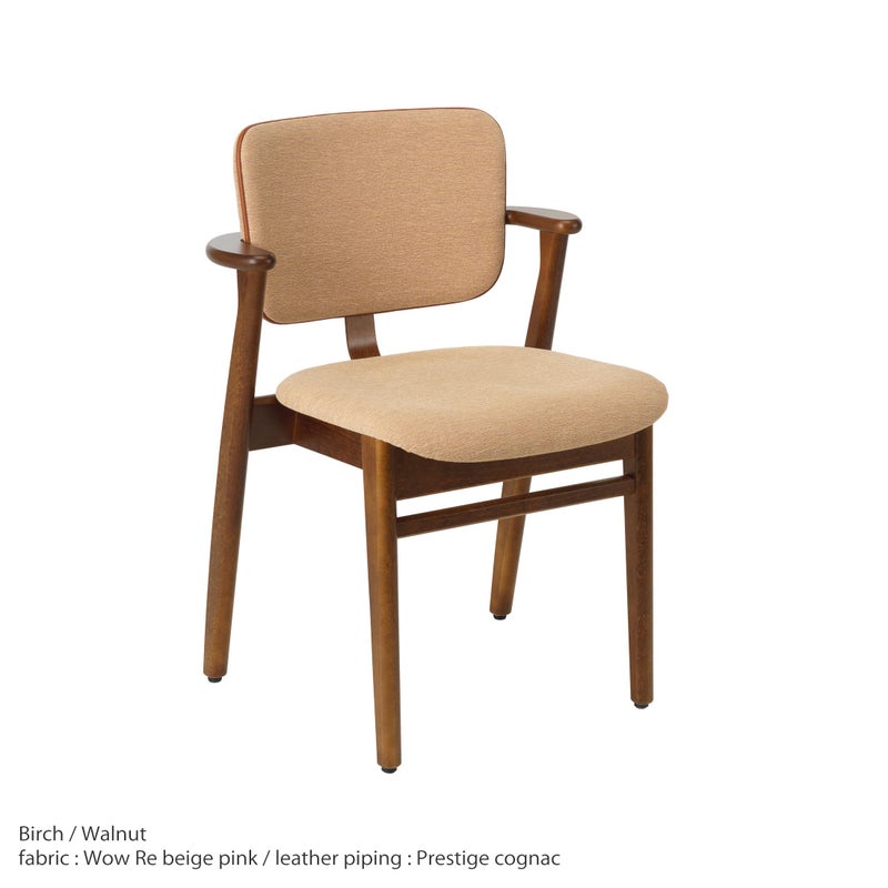 Artek（アルテック） / DOMUS CHAIR（ドムスチェア） / バーチ材・ウォルナットステイン仕上げ / 布張り Wow Re beige pink《New beauty versions》