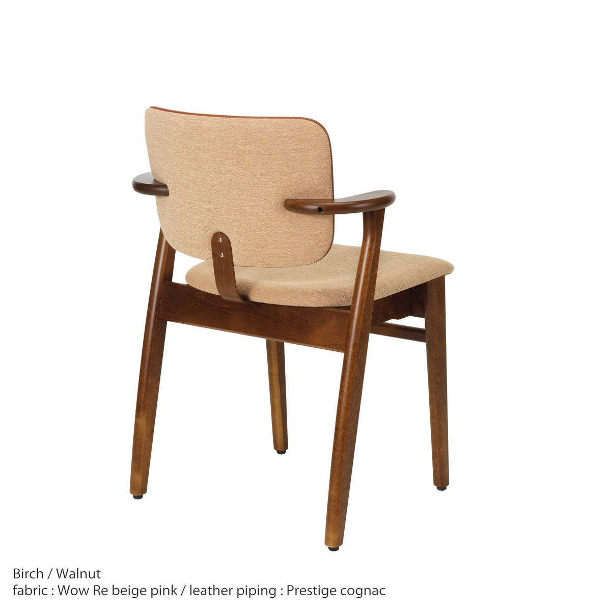 Artek（アルテック） / DOMUS CHAIR（ドムスチェア） / バーチ材・ウォルナットステイン仕上げ / 布張り Wow Re beige pink《New beauty versions》
