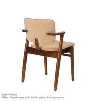 Artek（アルテック） / DOMUS CHAIR（ドムスチェア） / バーチ材・ウォルナットステイン仕上げ / 布張り Wow Re beige pink《New beauty versions》
