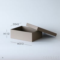 &PAPERS（アンドペーパーズ） / カラー収納BOX 3個セット「夕日」 / オープンシェルフ用【CONNECT別注】