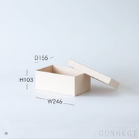 &PAPERS（アンドペーパーズ） / カラー収納BOX 3個セット「夕日」 / オープンシェルフ用【CONNECT別注】