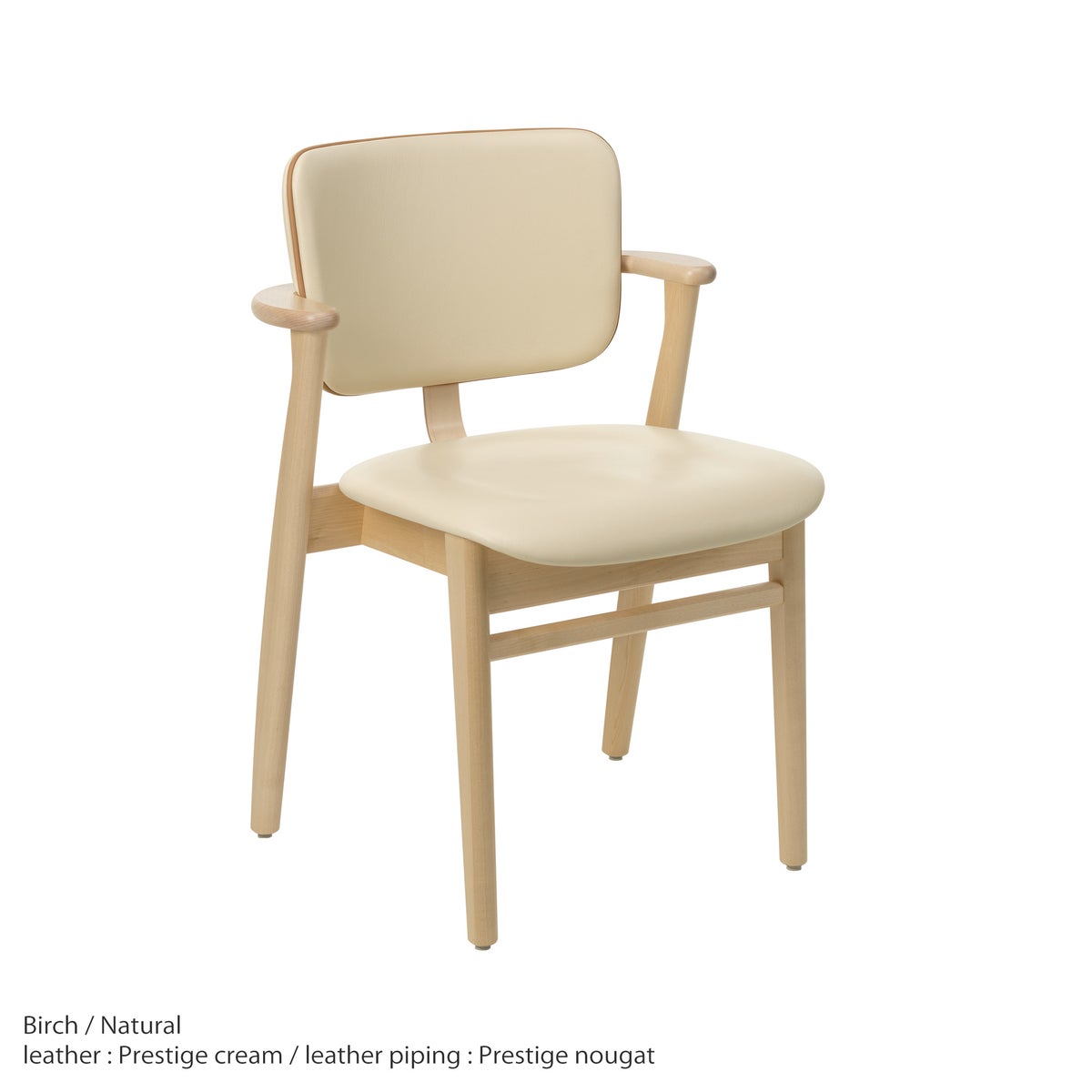 Artek（アルテック） / DOMUS CHAIR（ドムスチェア） / バーチ材・ナチュラルラッカー仕上げ / 革張り Prestige cream《New beauty versions》