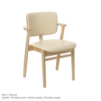 Artek（アルテック） / DOMUS CHAIR（ドムスチェア） / バーチ材・ナチュラルラッカー仕上げ / 革張り Prestige cream《New beauty versions》