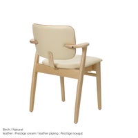 Artek（アルテック） / DOMUS CHAIR（ドムスチェア） / バーチ材・ナチュラルラッカー仕上げ / 革張り Prestige cream《New beauty versions》