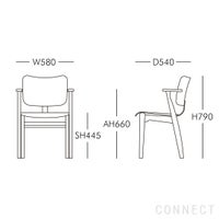 Artek（アルテック） / DOMUS CHAIR（ドムスチェア） / バーチ材・ナチュラルラッカー仕上げ / 革張り Prestige cream《New beauty versions》