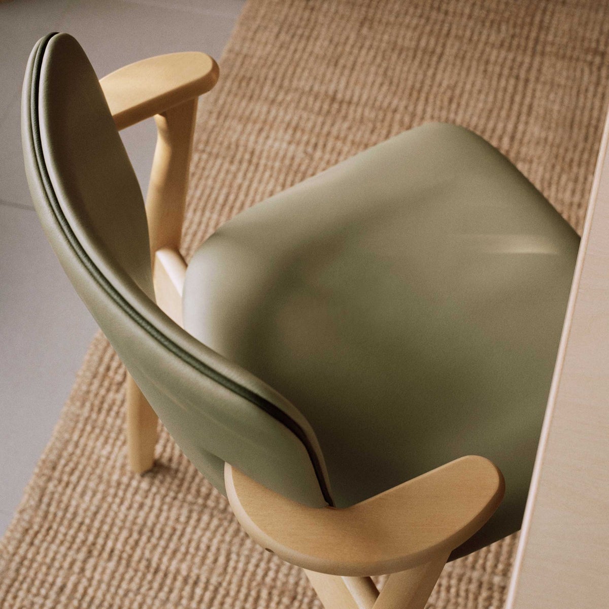 Artek（アルテック） / DOMUS CHAIR（ドムスチェア） / バーチ材・ハニーステイン仕上げ / 革張り Spectrum leaf《New beauty versions》