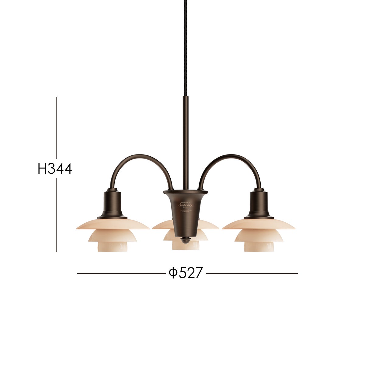 Louis Poulsen（ルイスポールセン） / PH 1/1 CHANDELIER CENTENARY EDITION（シャンデリア センテナリー・エディション） / 3灯用 / ペンダントライト