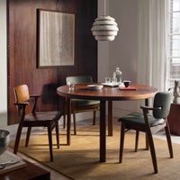 Artek（アルテック） / DOMUS CHAIR（ドムスチェア） / バーチ材・ウォルナットステイン仕上げ / 革張り Spectrum moss《New beauty versions》