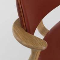 Artek（アルテック） / DOMUS CHAIR（ドムスチェア） / オーク材・ナチュラルラッカー仕上げ / 革張り Spectrum terracotta《New beauty versions》