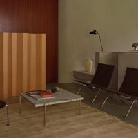 FRITZ HANSEN（フリッツ・ハンセン） / PK61 / 御影石 ロール仕上げ（グレーホワイト） / サテン仕上げステンレススチール / コーヒーテーブル / 80×80cm