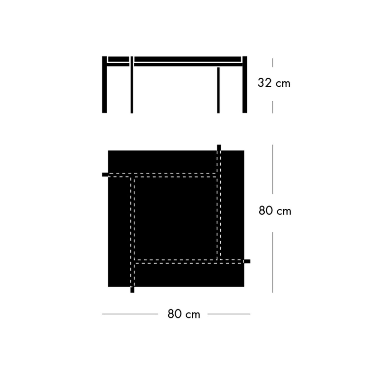 FRITZ HANSEN（フリッツ・ハンセン） / PK61 / 御影石 ロール仕上げ（グレーホワイト） / サテン仕上げステンレススチール / コーヒーテーブル / 80×80cm