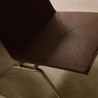 FRITZ HANSEN（フリッツ・ハンセン） / PK22（ピーケー22） ヘイズレザー / ダークブラウン / サテン仕上げステンレススチール