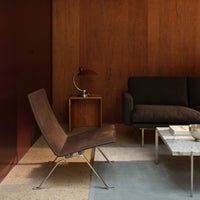 FRITZ HANSEN（フリッツ・ハンセン） / PK22（ピーケー22） ヘイズレザー / ダークブラウン / サテン仕上げステンレススチール