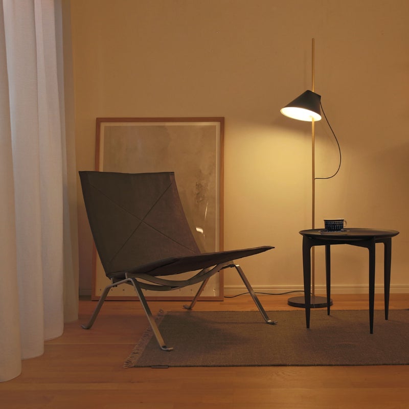FRITZ HANSEN（フリッツ・ハンセン） / PK22（ピーケー22） ヘイズレザー / ダークブラウン / サテン仕上げステンレススチール
