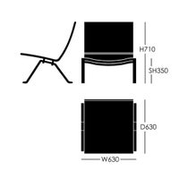 FRITZ HANSEN（フリッツ・ハンセン） / PK22（ピーケー22） ヘイズレザー / ダークブラウン / サテン仕上げステンレススチール