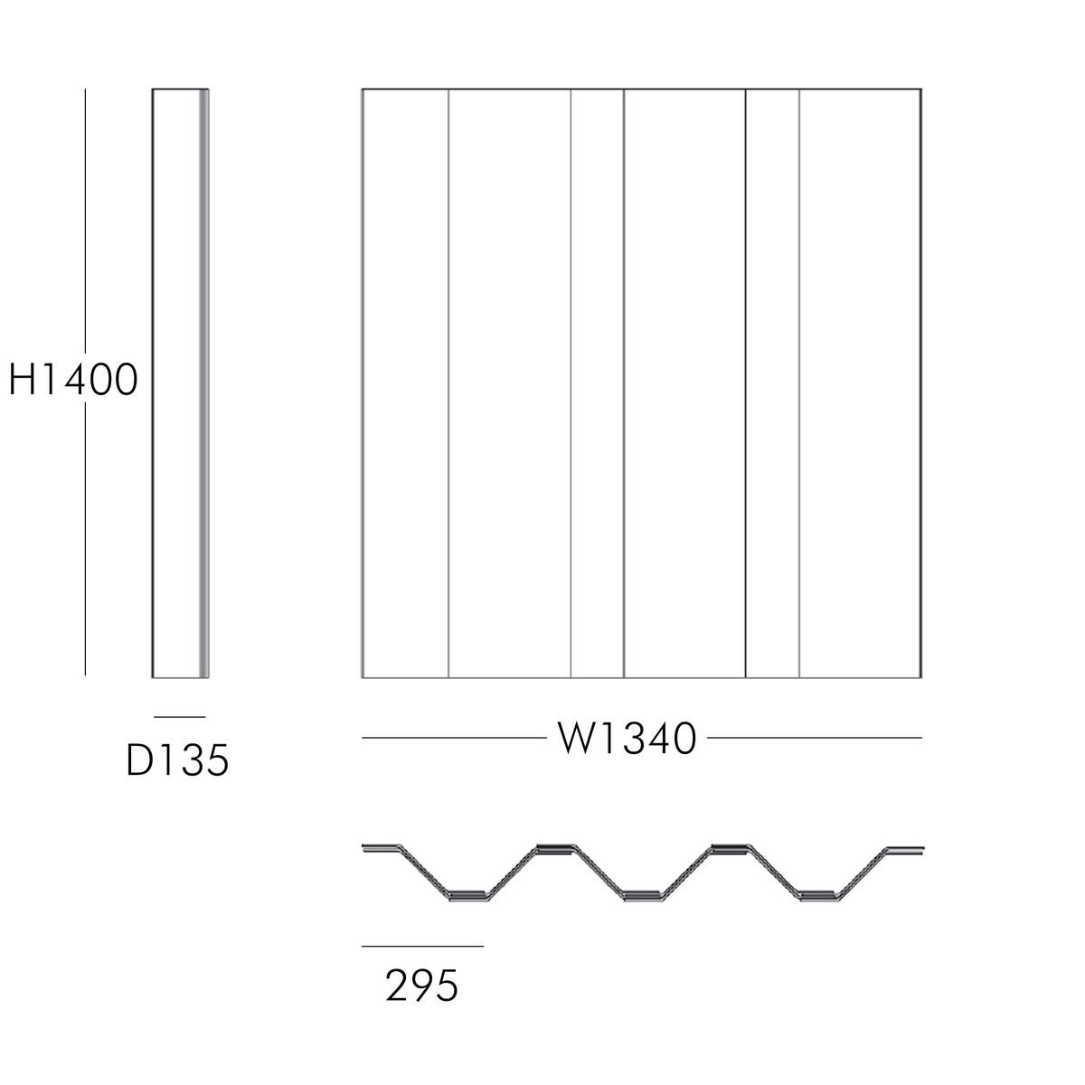 FRITZ HANSEN（フリッツ・ハンセン） / PK111（ピーケー111） オレゴンパイン / クリアラッカー仕上げ / パーテーション（パネル6枚）