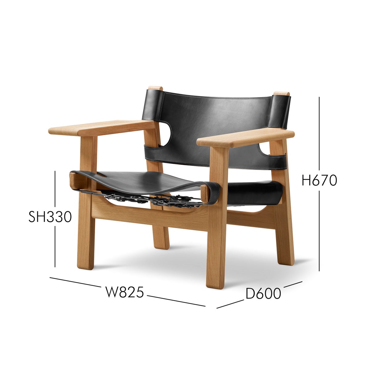 FREDERICIA（フレデリシア） / The Spanish Chair（スパニッシュチェア） / Model 2226 / オーク材・オイル仕上げ・ブラック