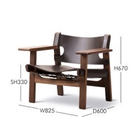 FREDERICIA（フレデリシア） / The Spanish Chair（スパニッシュチェア） / Model 2226 / ウォルナット材・オイル仕上げ・ダークブラウン