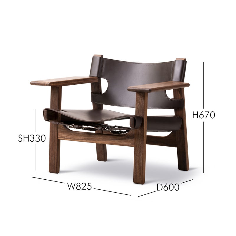 FREDERICIA（フレデリシア） / The Spanish Chair（スパニッシュチェア） / Model 2226 / ウォルナット材・オイル仕上げ・ダークブラウン
