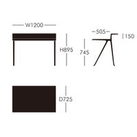Vitra（ヴィトラ） / Courier（クーリエ） / テーブルトップ全2色・ベース全3色 / デスク