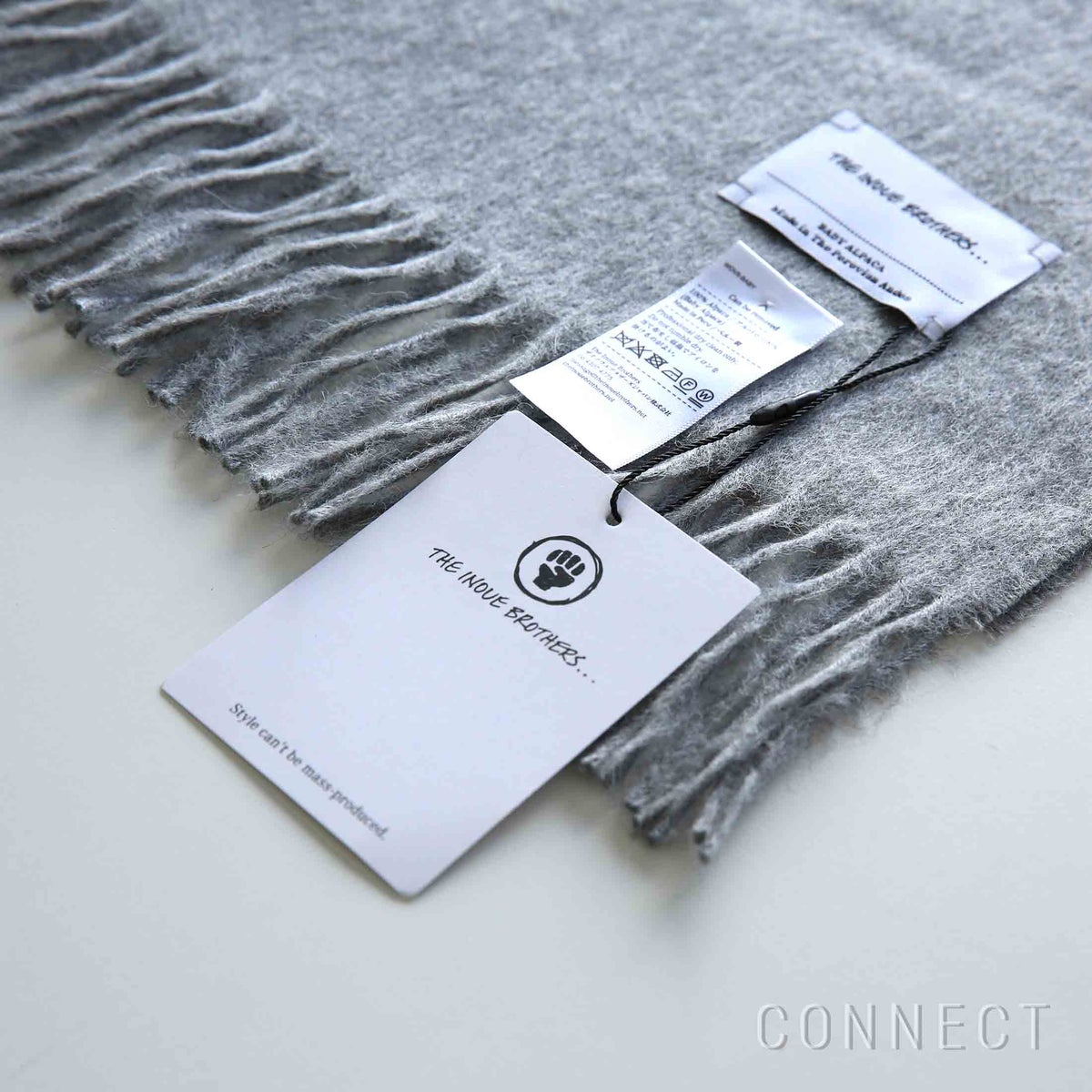 THE INOUE BROTHERS（ザ イノウエブラザーズ） / Brushed Scarf / ブラッシュド スカーフ / W36.5×H181cm / 全4色