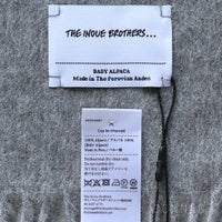 THE INOUE BROTHERS（ザ イノウエブラザーズ） / Brushed Scarf / ブラッシュド スカーフ / W36.5×H181cm / 全4色