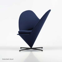 Vitra（ヴィトラ） / Heart Cone Chair（ハートコーンチェア）/ Hola（dark blue） / ラウンジチェア