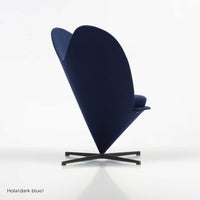 Vitra（ヴィトラ） / Heart Cone Chair（ハートコーンチェア）/ Hola（dark blue） / ラウンジチェア