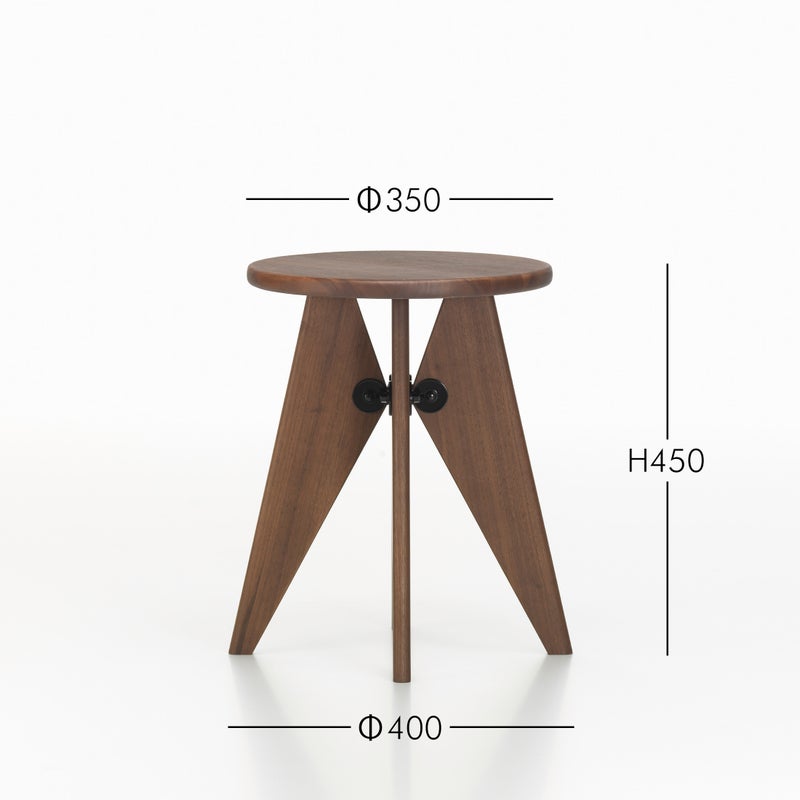 Vitra（ヴィトラ） / Tabouret Bois（タブレ ボワ） / アメリカンウォルナット ソリッド オイル仕上げ / スツール