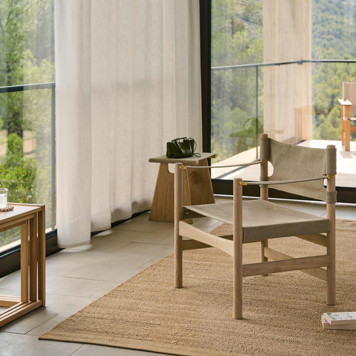 FREDERICIA（フレデリシア） / Canvas 21 Chair（キャンバス21チェア） / Model 2021 / オーク材・ソープ仕上げ・ナチュラルキャンバス / ラウンジチェア